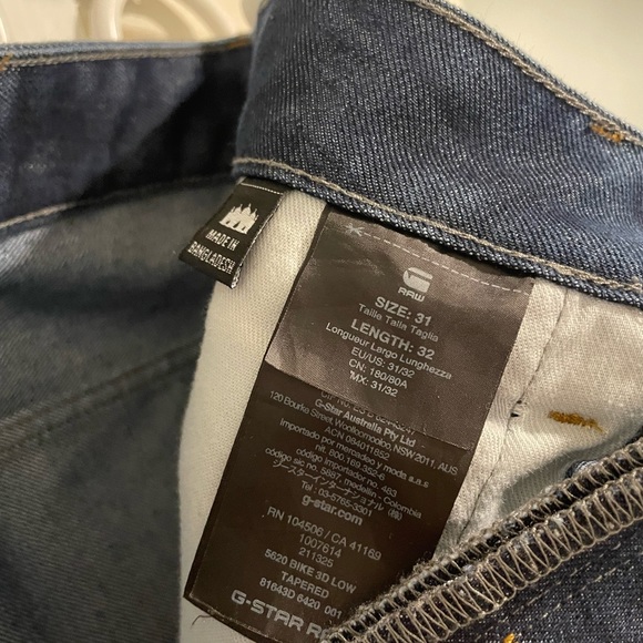 G-Star Raw Men's 5620 Bike 3D Low Tapered-Fit Jean In Hadron Denim Dark Aged - Picture 3 of 4